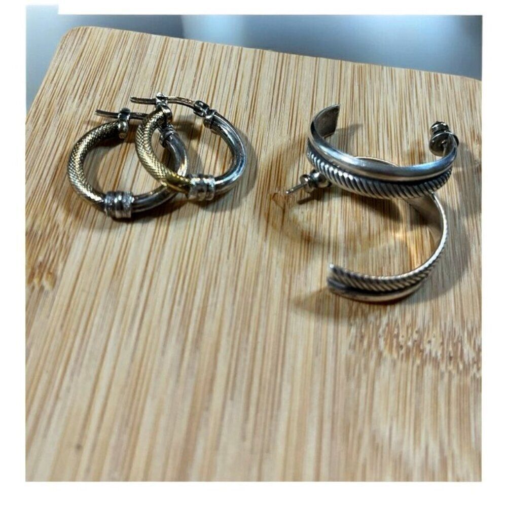STERLING SILVER EARRINGS -NWOT-